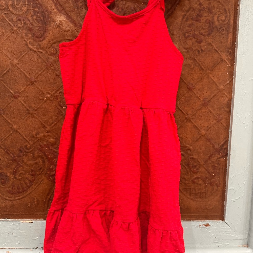 3 for $10! Vibrant Red Kids Casual Dress